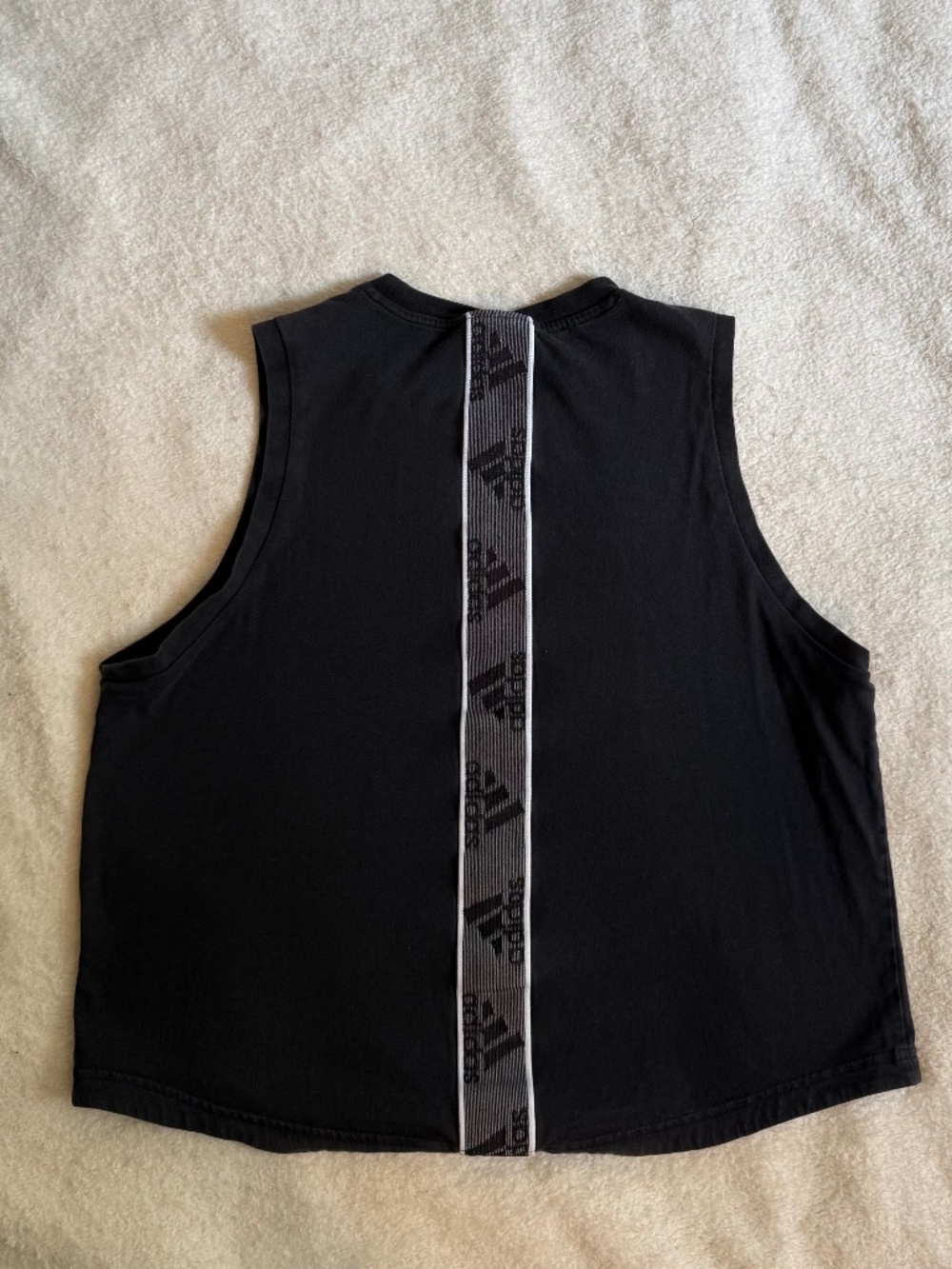 Adidas Women's Black Athletic Tank Top, in Medium